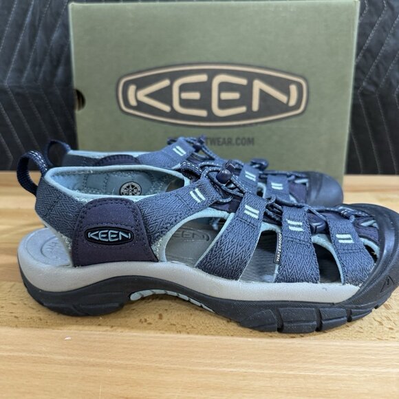 Keen Newport H2 Waterproof Sandals size 9 Women's Navy/Smoke Blue Fisherman - Picture 7 of 14